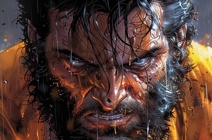 fond d'écran de dessin intense de Wolverine 4K HD Poster pour PC Desktop Mac Laptop Mobile iPhone Phone téléchargement gratuit fond ultraHD UHD