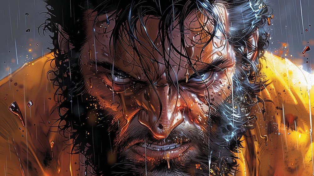 fond d'écran de dessin intense de Wolverine 4K HD Poster pour PC Desktop Mac Laptop Mobile iPhone Phone téléchargement gratuit fond ultraHD UHD