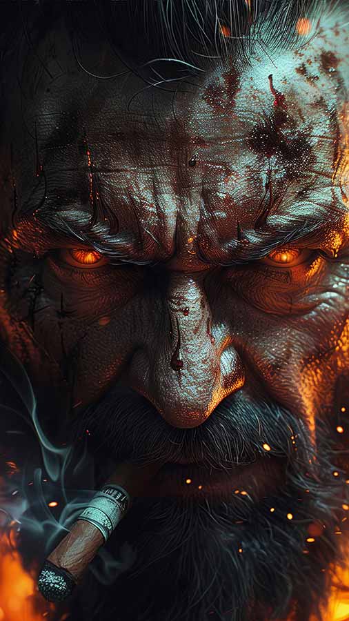 Fond d'écran HD 4K Wolverine Logan Cigare AFFICHE téléchargement gratuit UltraHD pour téléphone Android et iPhone