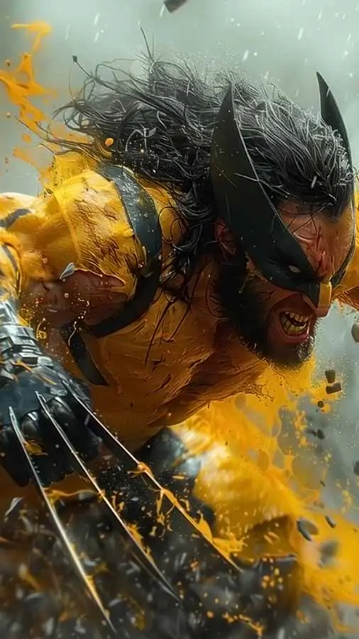 Fond d'écran Wolverine Mode Bestial HD 4K Gratuit à télécharger Ultra HD pour téléphone Android et iPhone