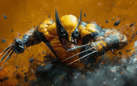 Fond d'écran Wolverine Fury 4K HD Affiche pour PC Bureau mac portable mobile iPhone téléchargement gratuit arrière-plan ultraHD UHD