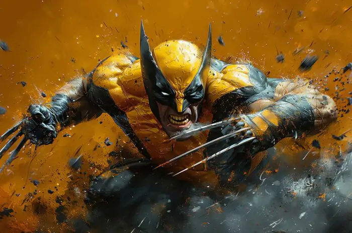 Fond d'écran Wolverine Fury 4K HD Affiche pour PC Bureau mac portable mobile iPhone téléchargement gratuit arrière-plan ultraHD UHD