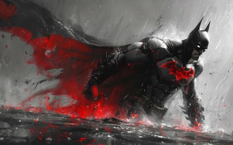Batman Peinture Art Fond d'écran 4K HD Affiche pour PC Bureau Mac Ordinateur portable Mobile iPhone Téléphone Téléchargement gratuit Fond UltraHD UHD
