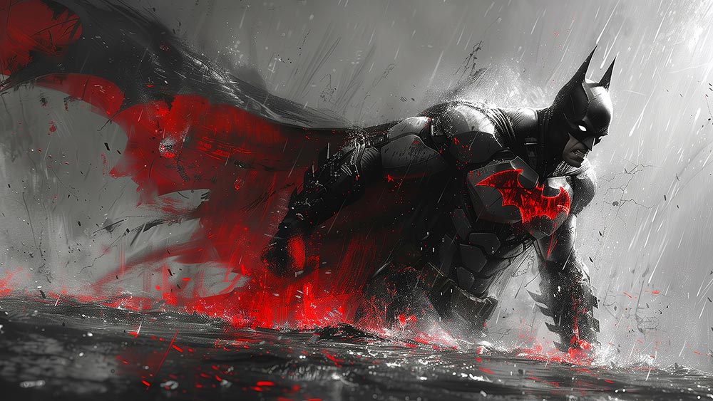 Batman Peinture Art Fond d'écran 4K HD Affiche pour PC Bureau Mac Ordinateur portable Mobile iPhone Téléphone Téléchargement gratuit Fond UltraHD UHD