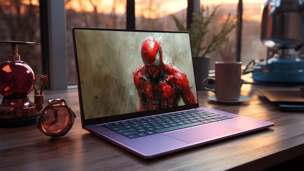 Fond d'écran peinture Spiderman Marvel 4K HD pour PC ordinateur de bureau mac portable mobile iPhone téléphone téléchargement gratuit arrière-plan ultraHD UHD
