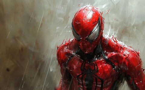 Marvel Spiderman Painting wallpaper 4K HD Poster for PC Desktop mac laptop mobile iphone Phone free download background ultraHD UHD