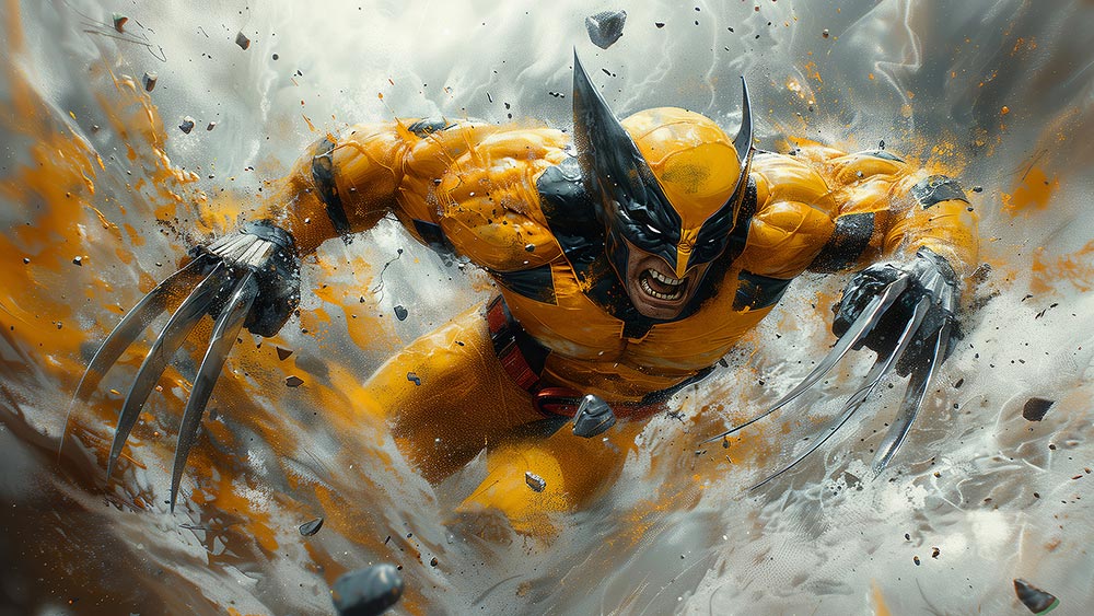 Fond d'écran Wolverine déchaîné 4K HD Poster pour PC Bureau mac portable mobile iPhone téléphone téléchargement gratuit arrière-plan ultraHD UHD