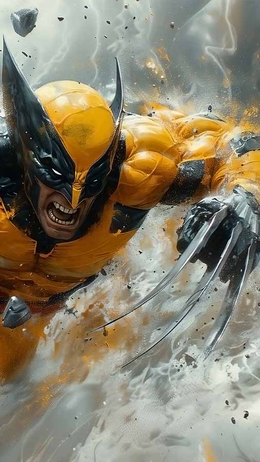 Fond d'écran Wolverine déchaîné HD 4K Arrière-plan POSTER téléchargement gratuit UltraHD pour téléphone Android et iPhone
