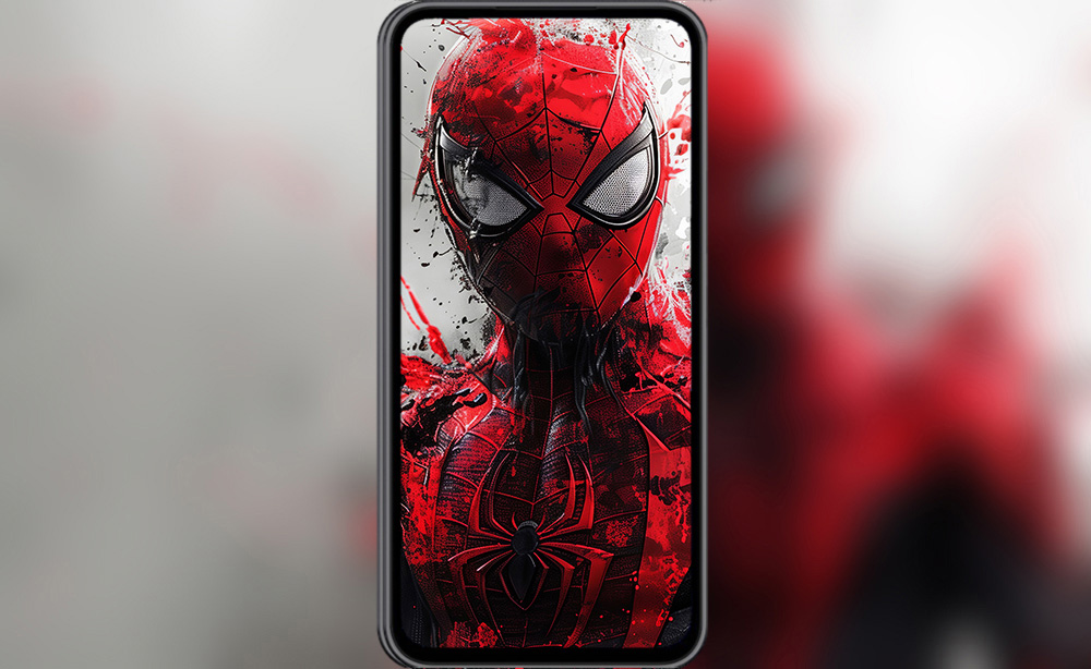 fond d'écran éclaboussure peinture spiderman 4K HD Affiche pour PC Bureau mac portable mobile iphone téléphone téléchargement gratuit arrière-plan ultraHD UHD
