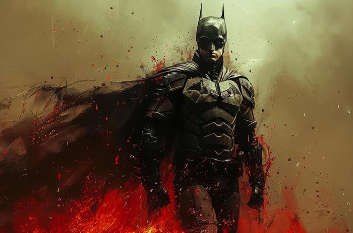 Peinture Batman fond d'écran 4K HD Poster pour PC Desktop Mac ordinateur portable mobile iPhone Téléphone téléchargement gratuit fond ultraHD UHD