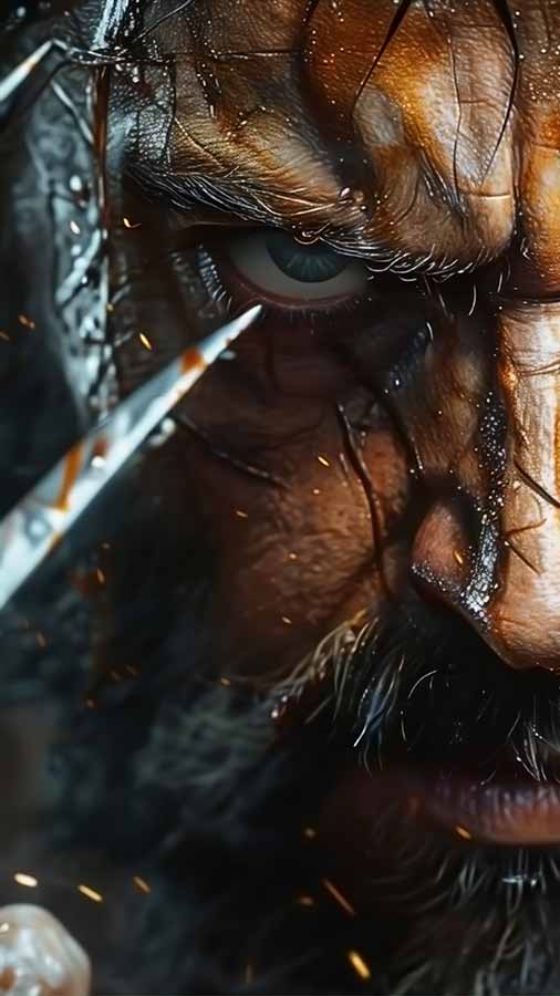 Fond d'écran Wolverine Logan en colère HD 4K POSTER gratuit à télécharger UltraHD pour téléphone Android et iPhone