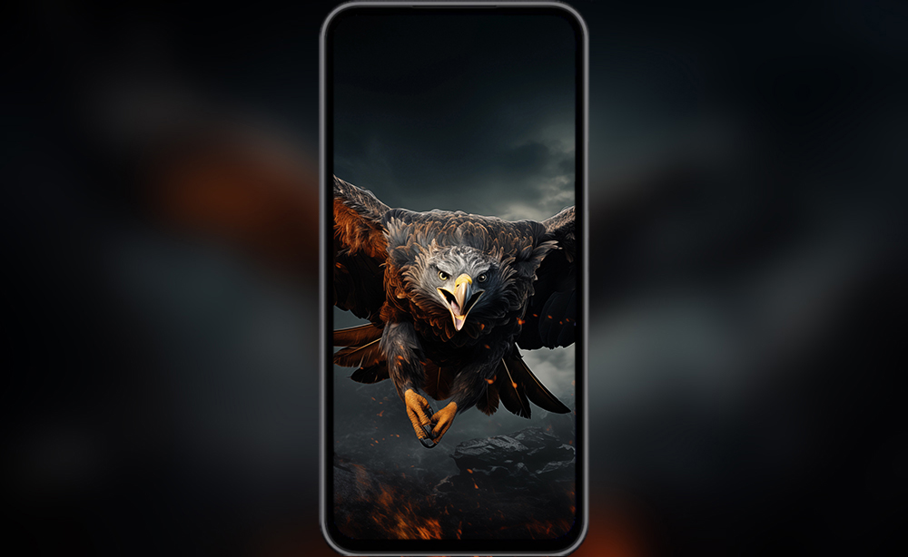 Fond d'écran Aigle Mode Attaque 4K HD Poster pour PC Bureau mac portable téléphone mobile iPhone téléchargement gratuit arrière-plan ultraHD UHD