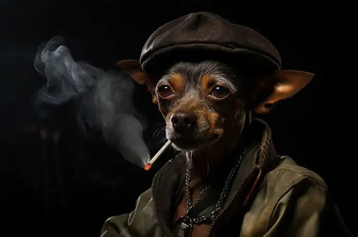 Detective Chihuahua Dog wallpaper 4K HD Poster for PC Desktop mac laptop mobile iphone Phone free download background ultraHD UHD