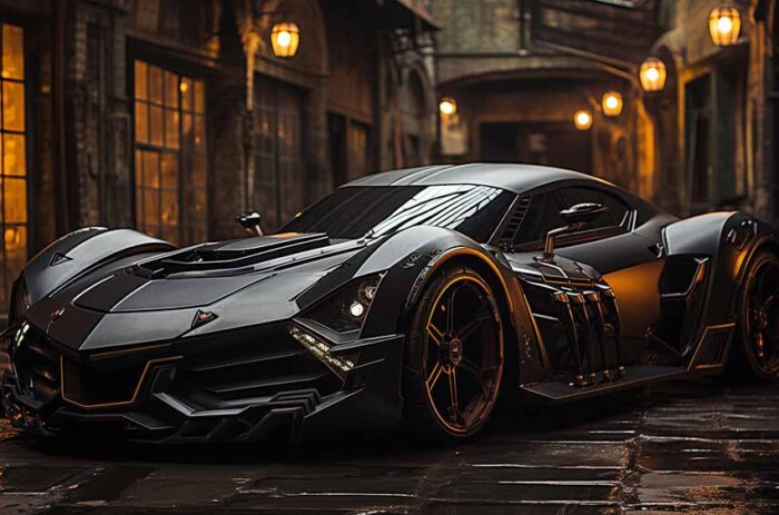 Fond d'écran futuriste Batmobile 4K HD : Le futur du chevalier noir Téléchargement gratuit