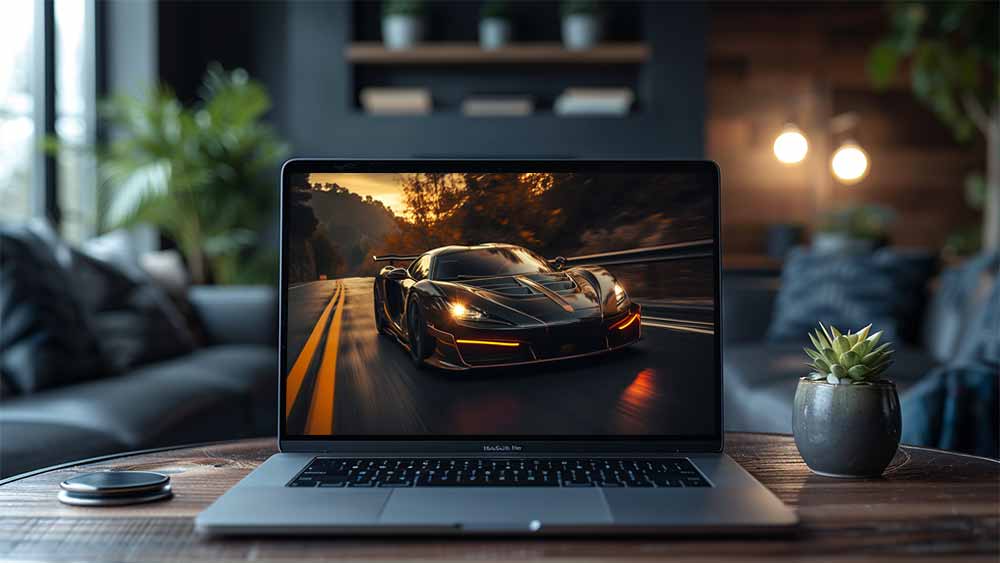 McLaren P1 noire Fond d'écran de vitesse de voiture noire en 4K HD - Téléchargement gratuit
