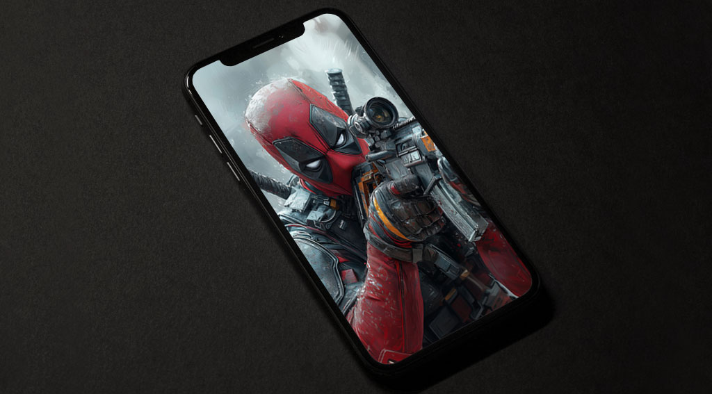 Fond d'écran Deadpool 4K Scène de combat de peinture artistique avec équipement tactique et arrière-plan de super-héros d'action Ultra HD pour ordinateur de bureau et téléphone