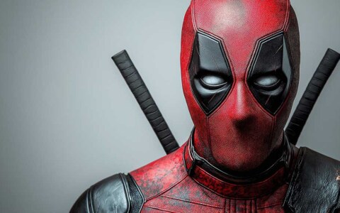 Deadpool wallpaper in 4K Ultra HD featuring the Marvel anti-hero isolated on a white background. for all laptop and phones