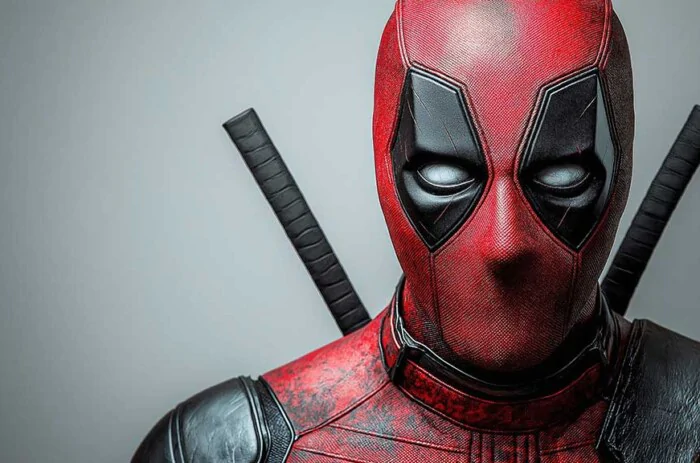 Fond d'écran Deadpool en 4K Ultra HD mettant en vedette l'anti-héros Marvel isolé sur un fond blanc. pour tous les ordinateurs portables et téléphones