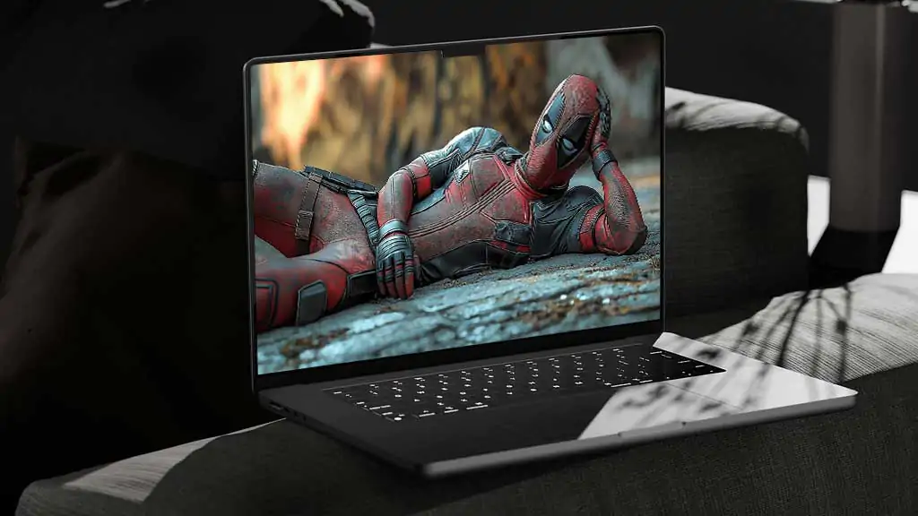 Fond d'écran Deadpool en 4K Ultra HD avec Wade Wilson allongé. Une image audacieuse et élégante pour tous les ordinateurs portables et MacBook