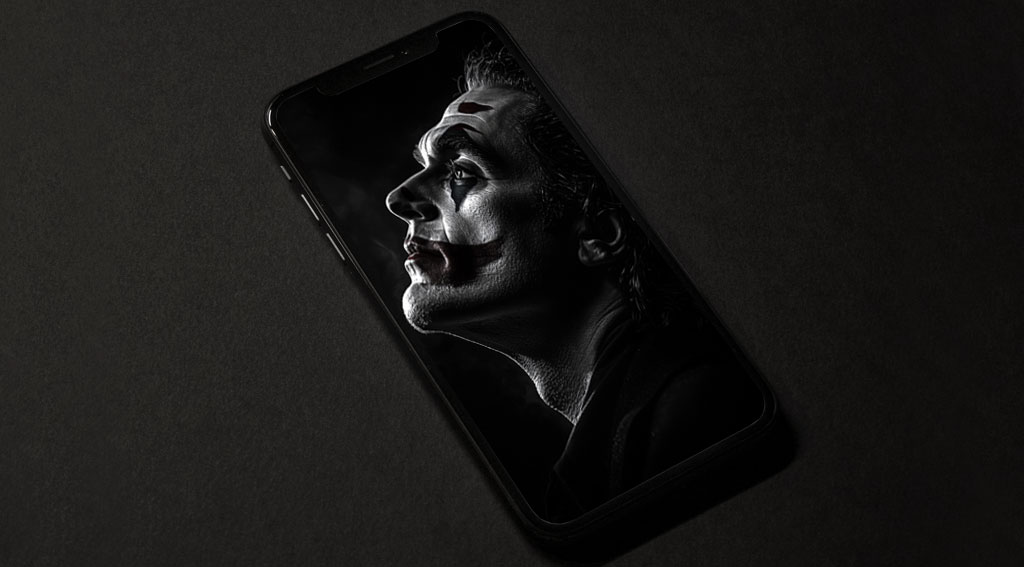 Fond d'écran Joker Joaquin Phoenix 4K HD à télécharger gratuitement Arrière-plan dramatique en noir et blanc pour Bureau et Mobile