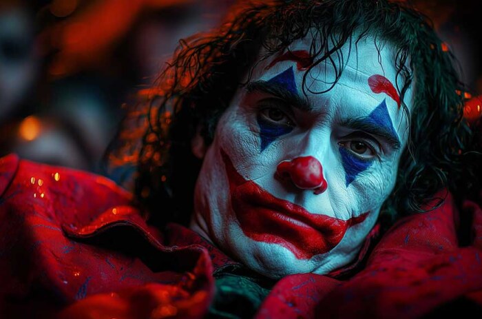 Portrait de Joaquin Phoenix en Joker Fond d'écran 4K | Gros Plan Cinématique HD pour Bureau et Mobile Téléchargement Gratuit