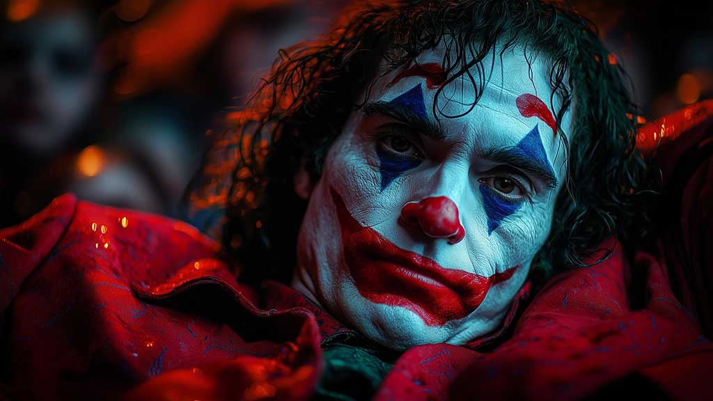 Portrait de Joaquin Phoenix en Joker Fond d'écran 4K | Gros Plan Cinématique HD pour Bureau et Mobile Téléchargement Gratuit