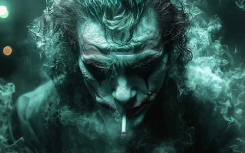 Free Joker wallpaper 4K green glow, smoke available for desktop and mobile in high-resolution Ultra HD format