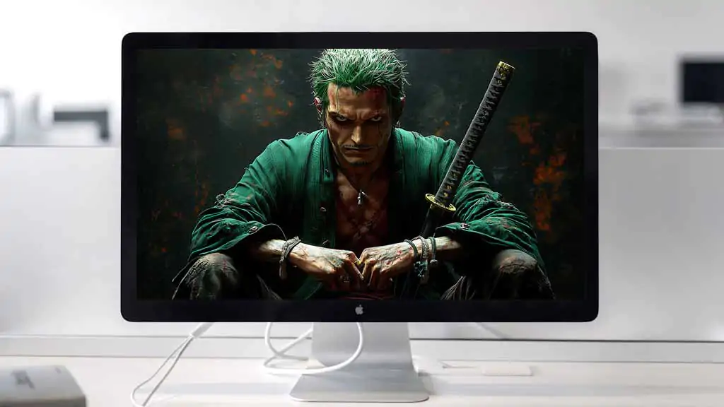 Zoro Realistic 4K Wallpaper One Piece Art anime Ultra HD Background free download for PC & Mobile phone and iphone