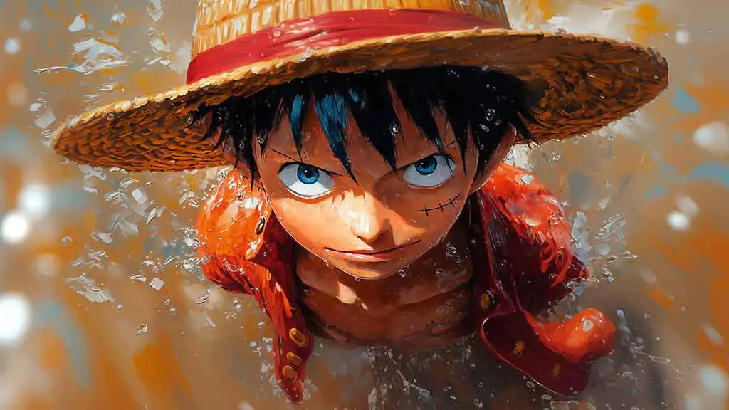 Monkey D. Luffy Artwork 4K Wallpaper One Piece anime Ultra HD Background free download for PC & Mobile phone and iphone