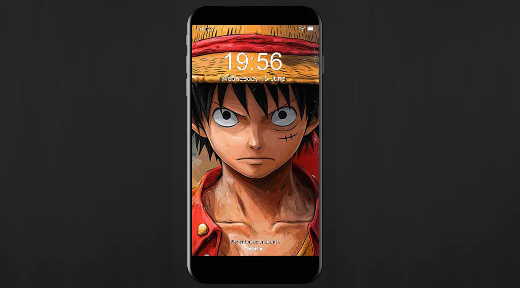 Fond d'écran artistique du personnage Monkey D Luffy 4K effets aquarelle Téléchargement gratuit de l'arrière-plan Ultra HD One Piece pour téléphone mobile