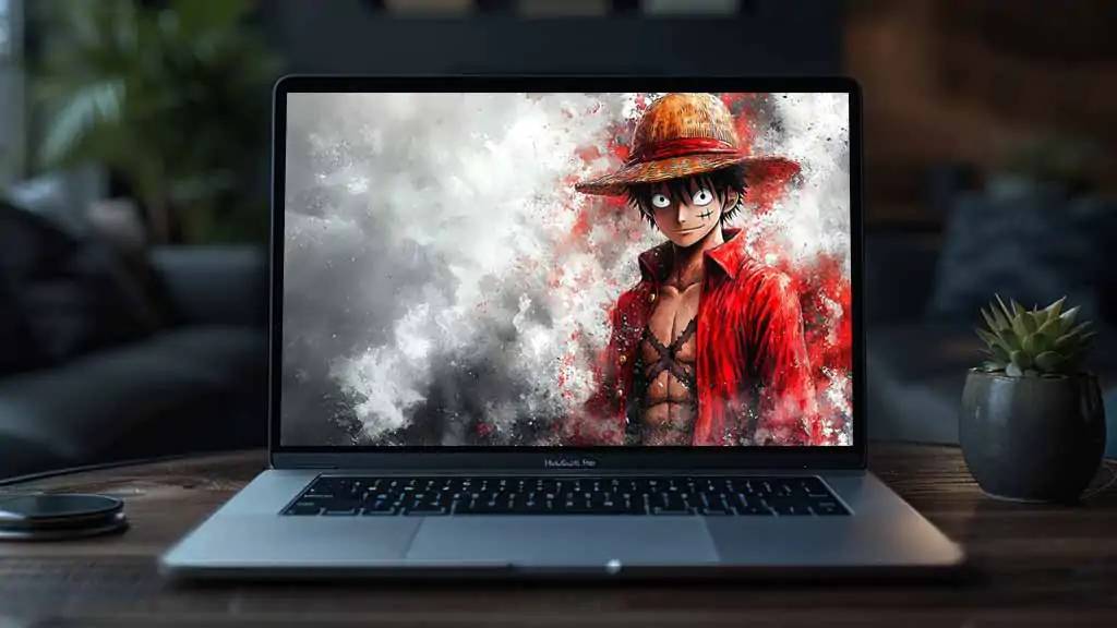 Fond d'écran 4K d'art abstrait de Monkey D. Luffy One Piece anime Ultra HD à télécharger gratuitement pour PC, téléphone mobile et iPhone