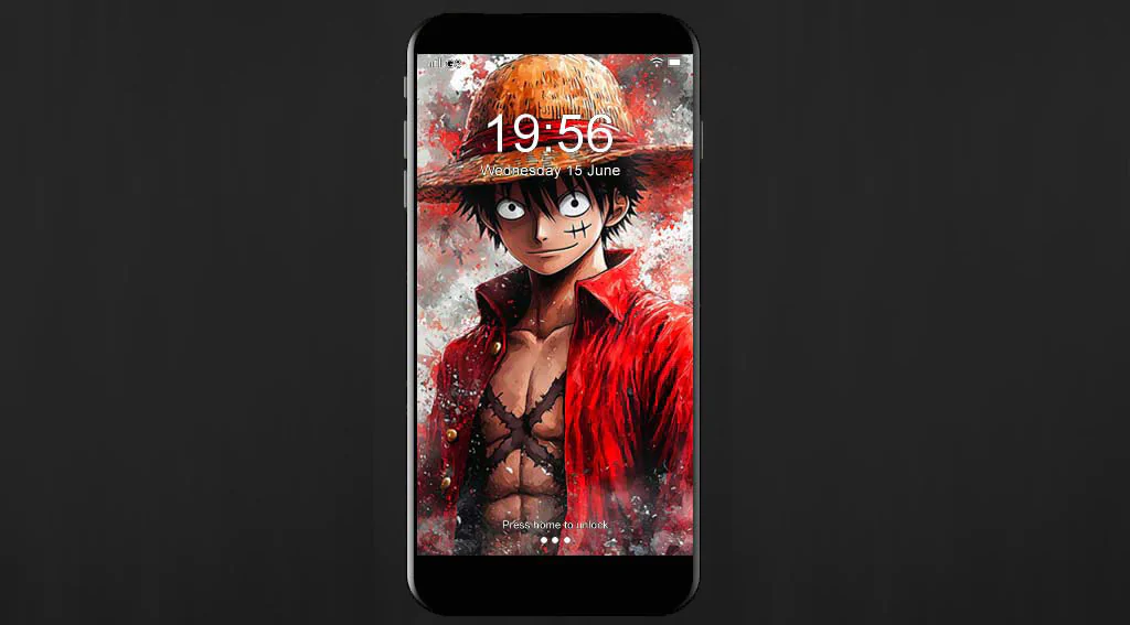 Fond d'écran 4K d'art abstrait de Monkey D. Luffy One Piece anime Ultra HD à télécharger gratuitement pour PC, téléphone mobile et iPhone