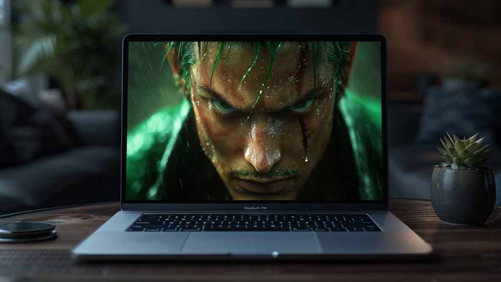 Fond d'écran Roronoa Zoro One Piece 4K portrait en gros plan sous la pluie ultra HD haute résolution arrière-plan d'anime pour PC et téléphone portable et iPhone téléchargement gratuit