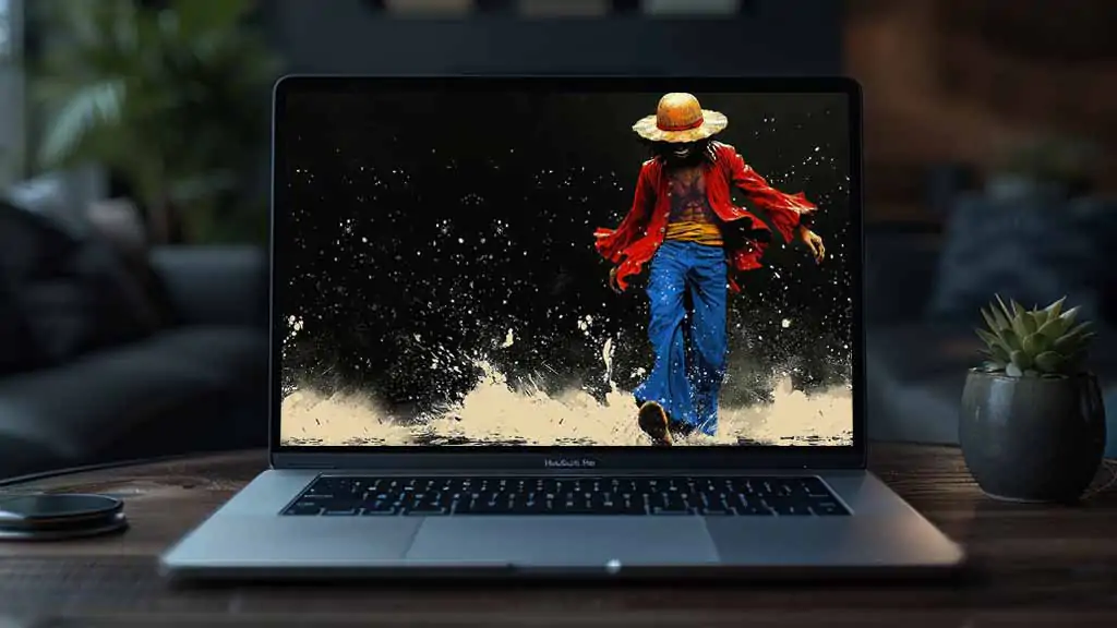 Monkey D. Luffy walking on water 4K Wallpaper One Piece anime Ultra HD Background free download for PC & Mobile phone and iphone