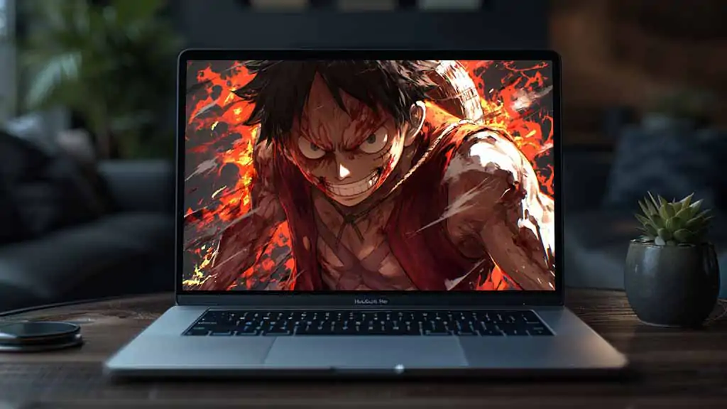 Monkey D. Luffy One Piece fond d'écran 4K avec expression de colère intense fond d'écran ultra HD anime artwork pour pc & mobile et iphone