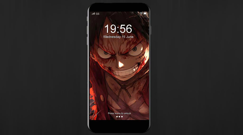 Monkey D. Luffy One Piece fond d'écran 4K avec expression de colère intense fond d'écran ultra HD anime artwork pour pc & mobile et iphone