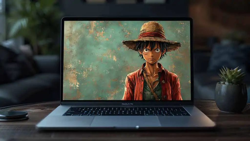 Fond d'écran minimaliste 4K de Monkey D. Luffy | Arrière-plan Ultra HD gratuit de One Piece en haute résolution JPG pour PC et mobile sans inscription Téléchargement gratuit.