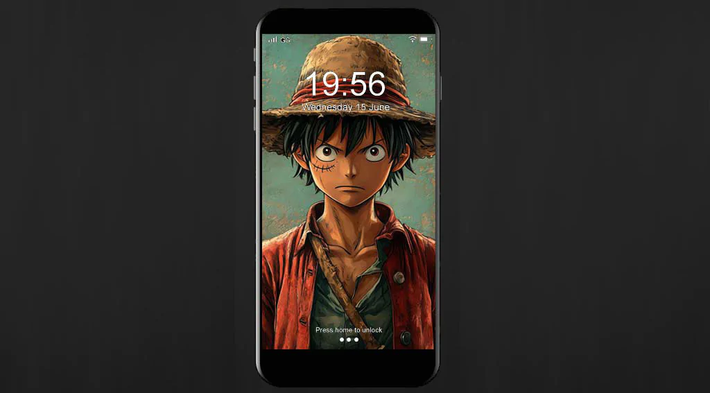 Fond d'écran minimaliste 4K de Monkey D. Luffy | Arrière-plan Ultra HD gratuit de One Piece en haute résolution JPG pour PC et mobile sans inscription Téléchargement gratuit.