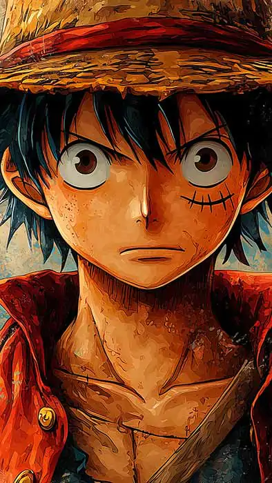 Fond d'écran artistique 4K de Monkey D. Luffy | Arrière-plan Ultra HD unique disponible en téléchargement gratuit en plusieurs résolutions pour PC, téléphone portable et iPhone