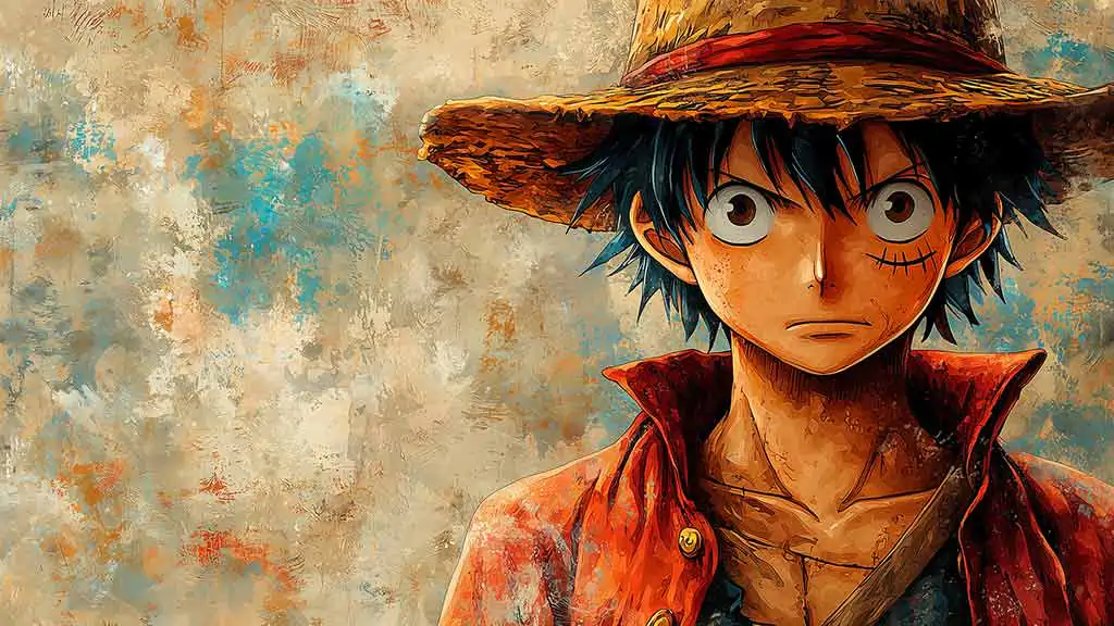 Fond d'écran artistique 4K de Monkey D. Luffy | Arrière-plan Ultra HD unique disponible en téléchargement gratuit en plusieurs résolutions pour PC, téléphone portable et iPhone