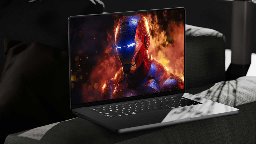 Image haute résolution en gros plan du casque d'Iron Man avec des yeux lumineux, disponible en tant que fond d'écran 4K et Ultra HD gratuit pour les ordinateurs de bureau et les appareils mobiles.