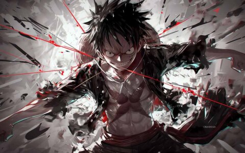 Fond d'écran Luffy Mode Combat 4k One Piece Arrière-plan Action Ultra HD pour PC & Téléphone mobile et iPhone Téléchargement gratuit