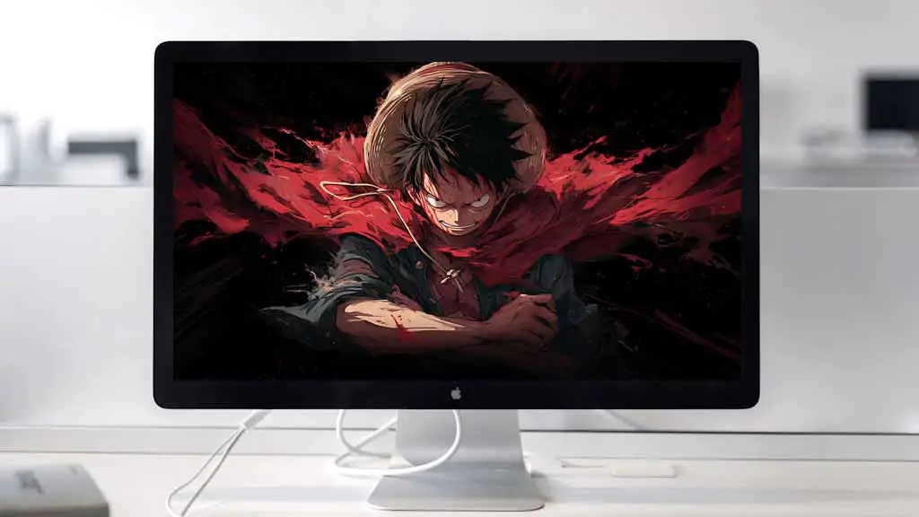 Fond d'écran Monkey D Luffy Énergie Sombre 4k | Fond épique One Piece HD pour PC et téléphone portable Téléchargement gratuit