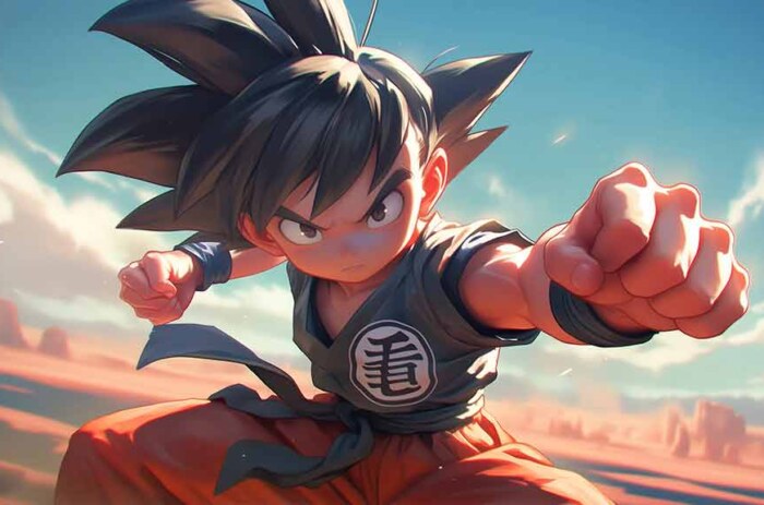 Fond d'écran 4K Dragon Ball jeune Sangoku - Arrière-plan anime Ultra HD gratuit à télécharger pour PC, téléphone portable et iPhone