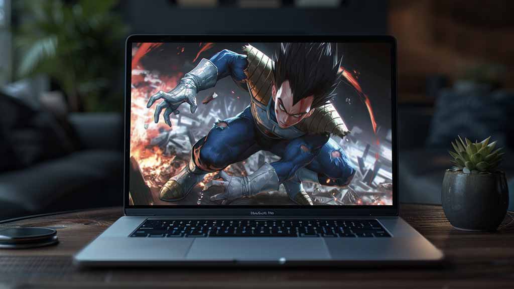 Dragon Ball Vegeta pose de combat fond d'écran 4K - Combat épique ultra HD, arrière-plan gratuit à télécharger pour PC, téléphone portable et iPhone
