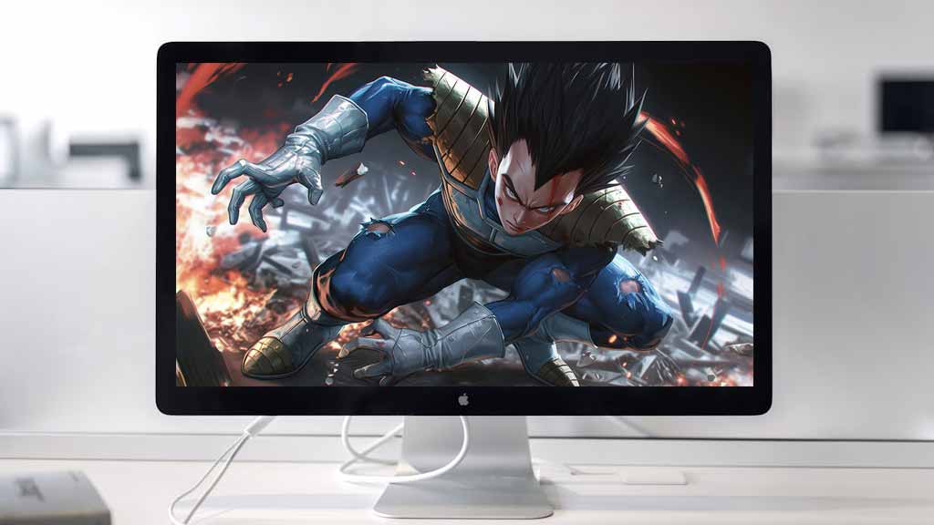 Dragon Ball Vegeta pose de combat fond d'écran 4K - Combat épique ultra HD, arrière-plan gratuit à télécharger pour PC, téléphone portable et iPhone