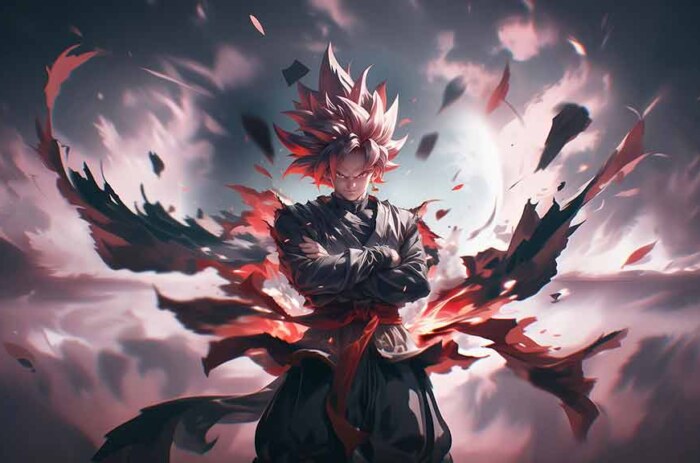 Goku Black Rose Super Saiyan Divin mode Dragon Ball Fond d'écran 4K - Épique ultra HD, arrière-plan gratuit à télécharger pour PC, téléphone portable et iPhone