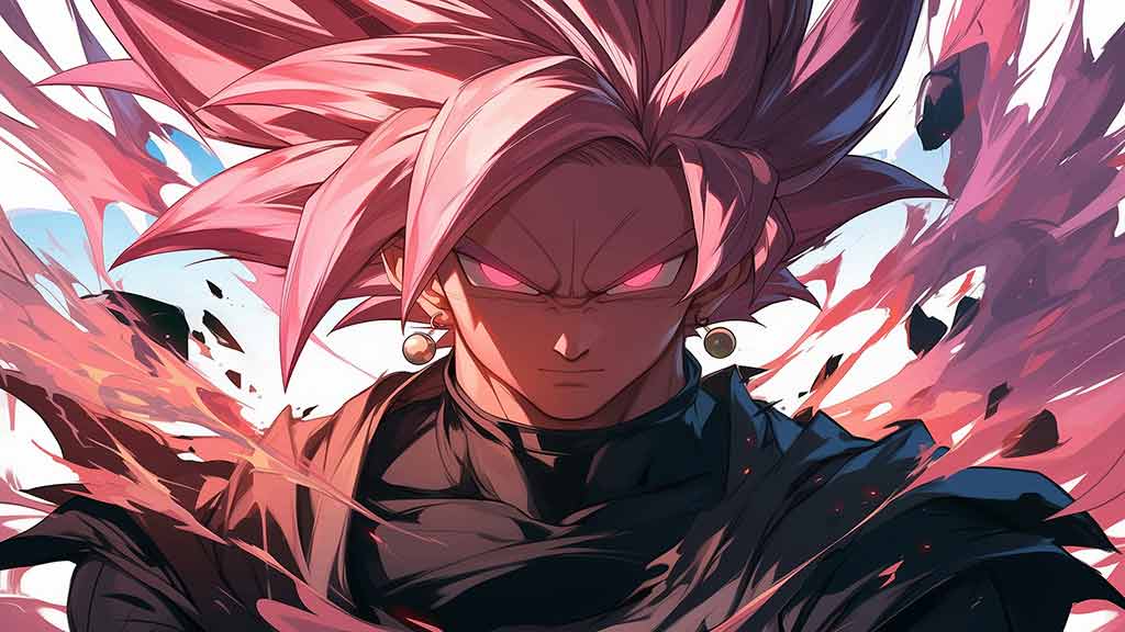 Goku Black Rose Super Saiyan Divin mode Dragon Ball Fond d'écran 4K - Épique ultra HD, arrière-plan gratuit à télécharger pour PC, téléphone portable et iPhone