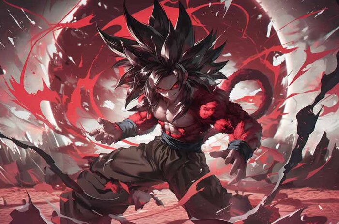 Dragon Ball GT ultra HD,fond d'écran Goku Super Saiyan 4 4K à télécharger gratuitement pour Pc & Mobile et iphone