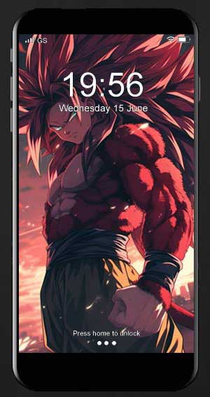 Fond d'écran Dragon Ball Goku Super Saiyan 4 transformation 4k dramatique rouge ultra HD gratuit pour PC et téléphone portable